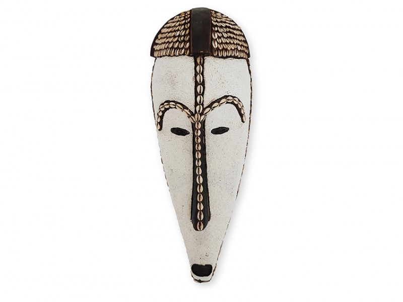 front - white with cowrie headdress
